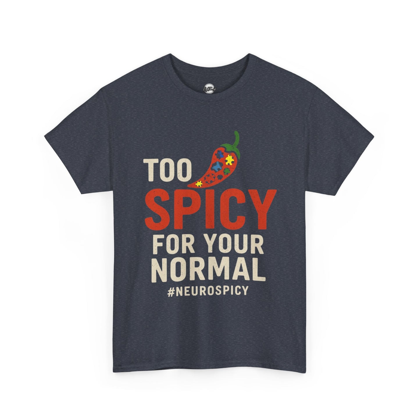Too Spicy Unisex Heavy Cotton Tee - Perfect for Neurospicy Awareness