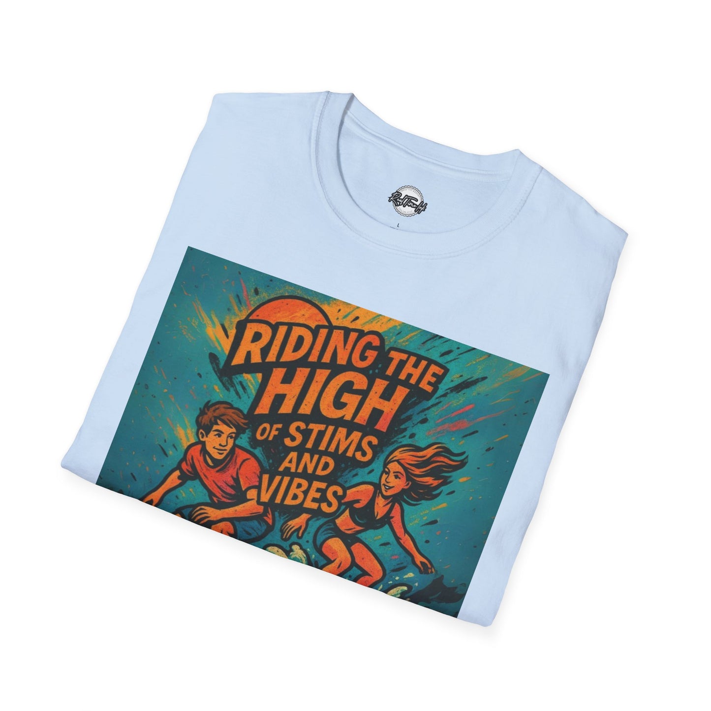 Riding the High Unisex Softstyle T-Shirt - Surf Vibes & Chill
