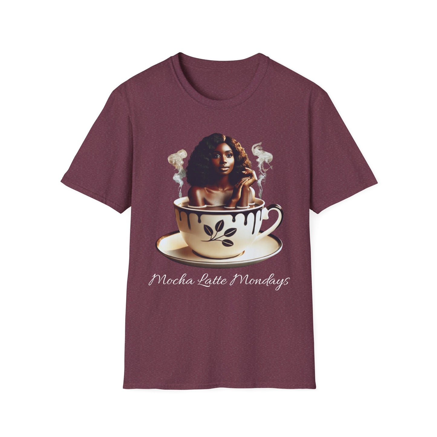 Women's Softstyle T-Shirt - Mocha Latte Mondays Stylish Coffee Lover Shirt