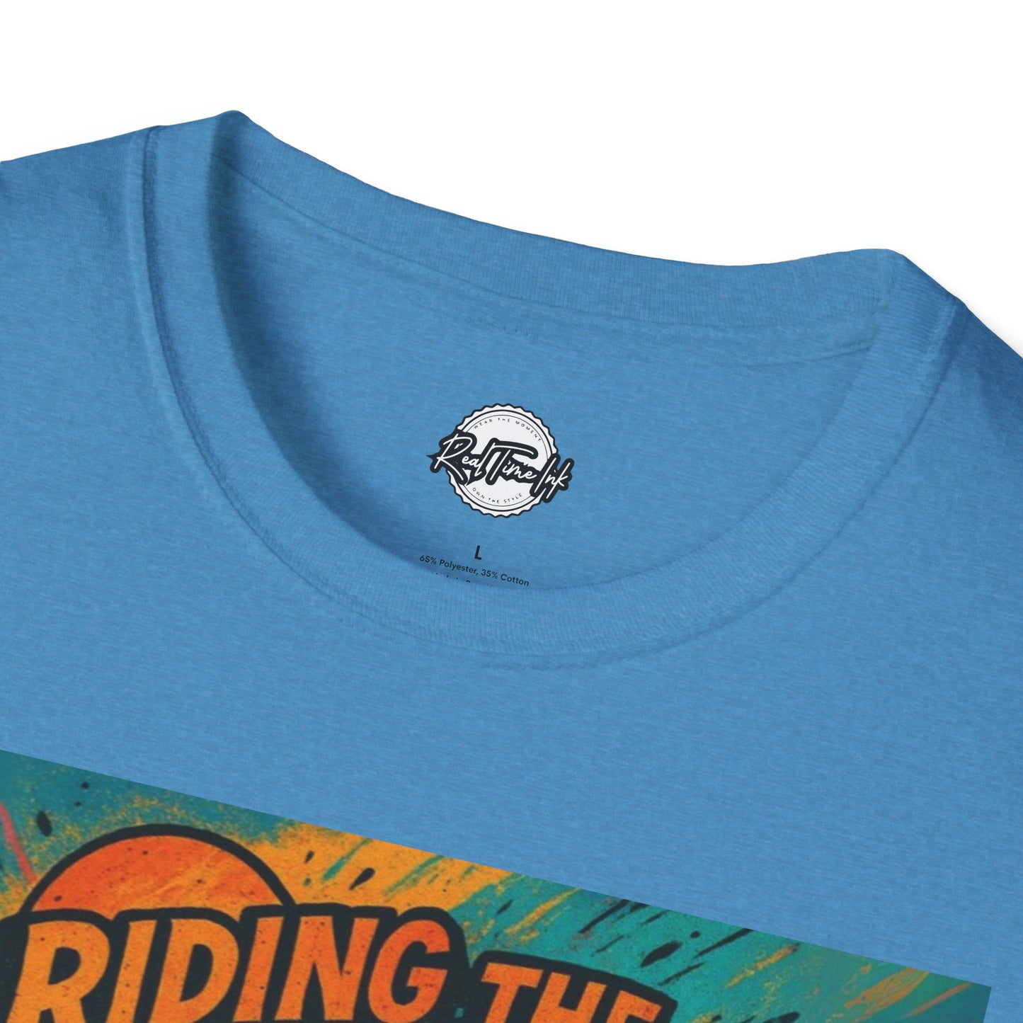 Riding the High Unisex Softstyle T-Shirt - Surf Vibes & Chill