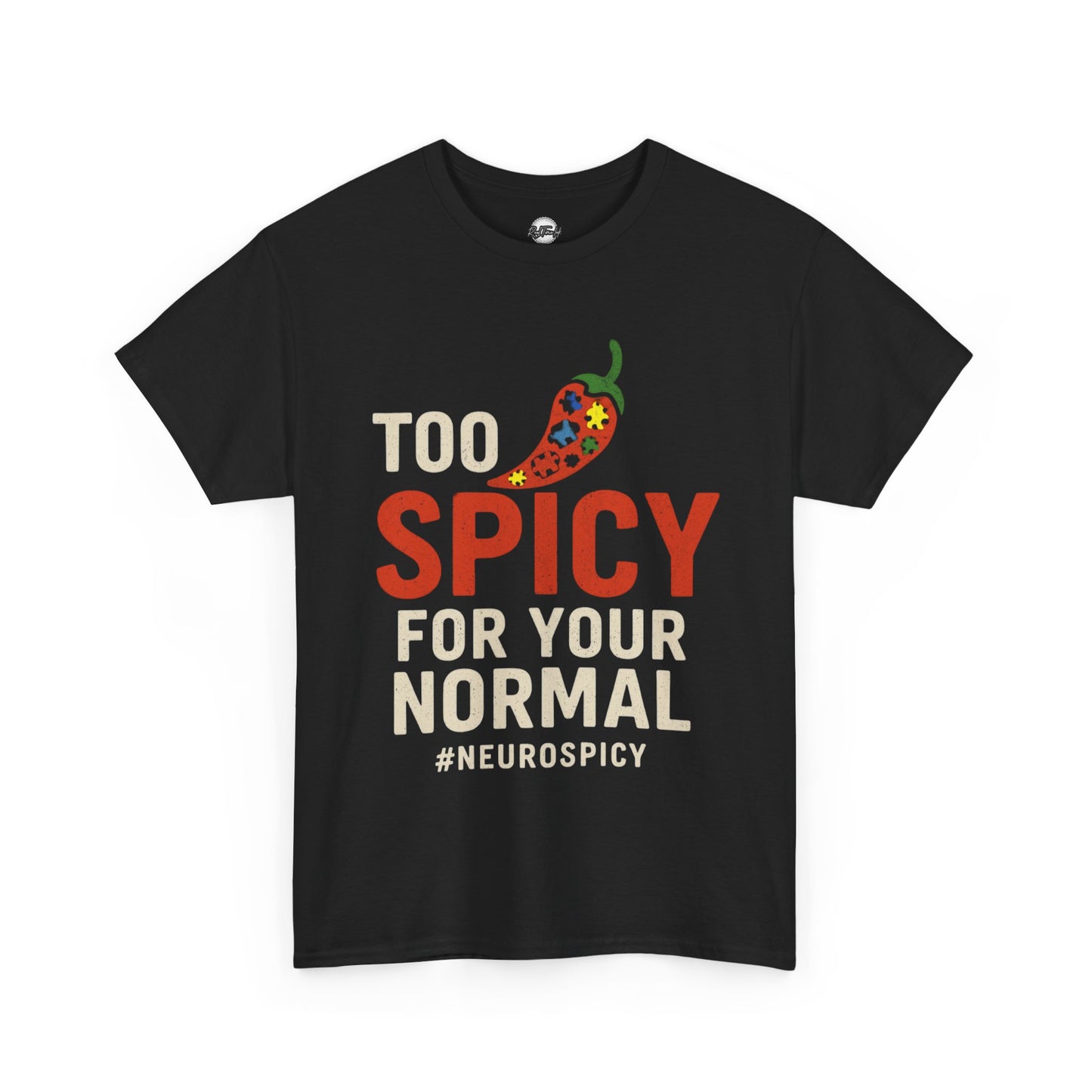 Too Spicy Unisex Heavy Cotton Tee - Perfect for Neurospicy Awareness