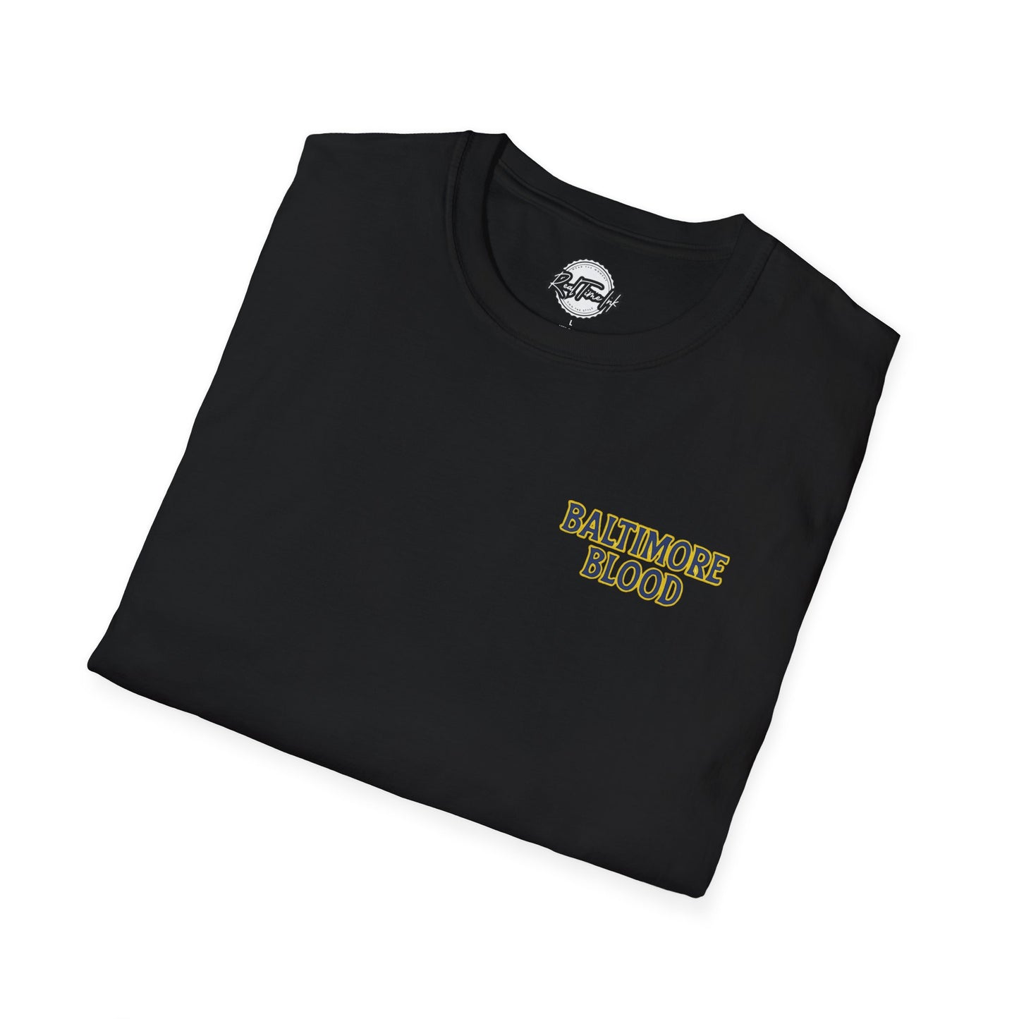 Baltimore Blood Unisex Softstyle T-Shirt, Casual Attire, Streetwear, Gift for Baltimore Fans, Sporty Style, Everyday Essential