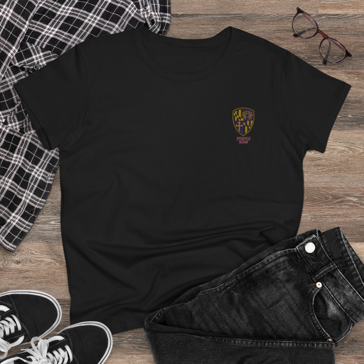 Women's Tee - Purple Blood Design