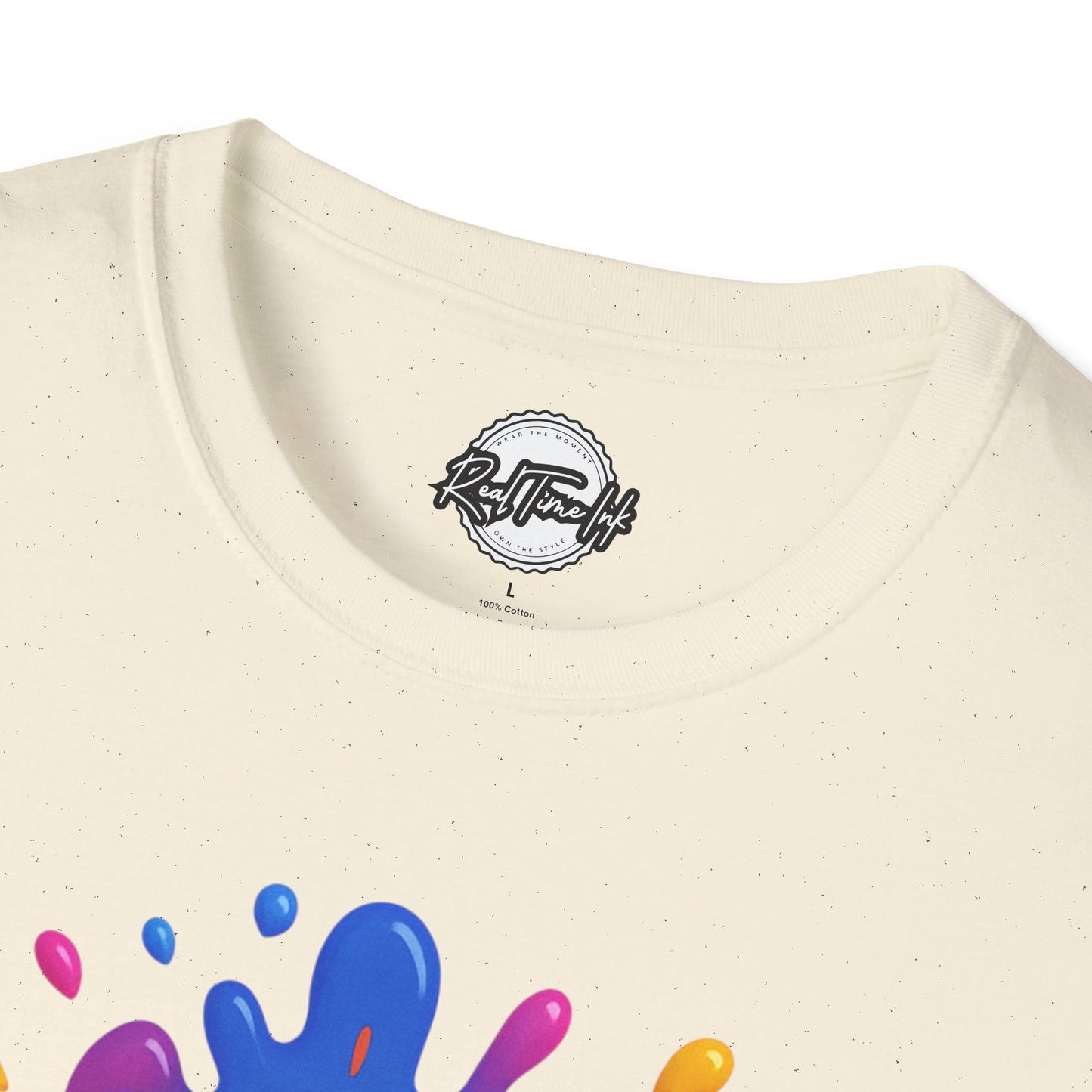 Colorful Art Vibes Unisex T-Shirt, Artistic Tee, Trendy Graphic Shirt, Creative Apparel, Gift for Artists, Summer Fashion