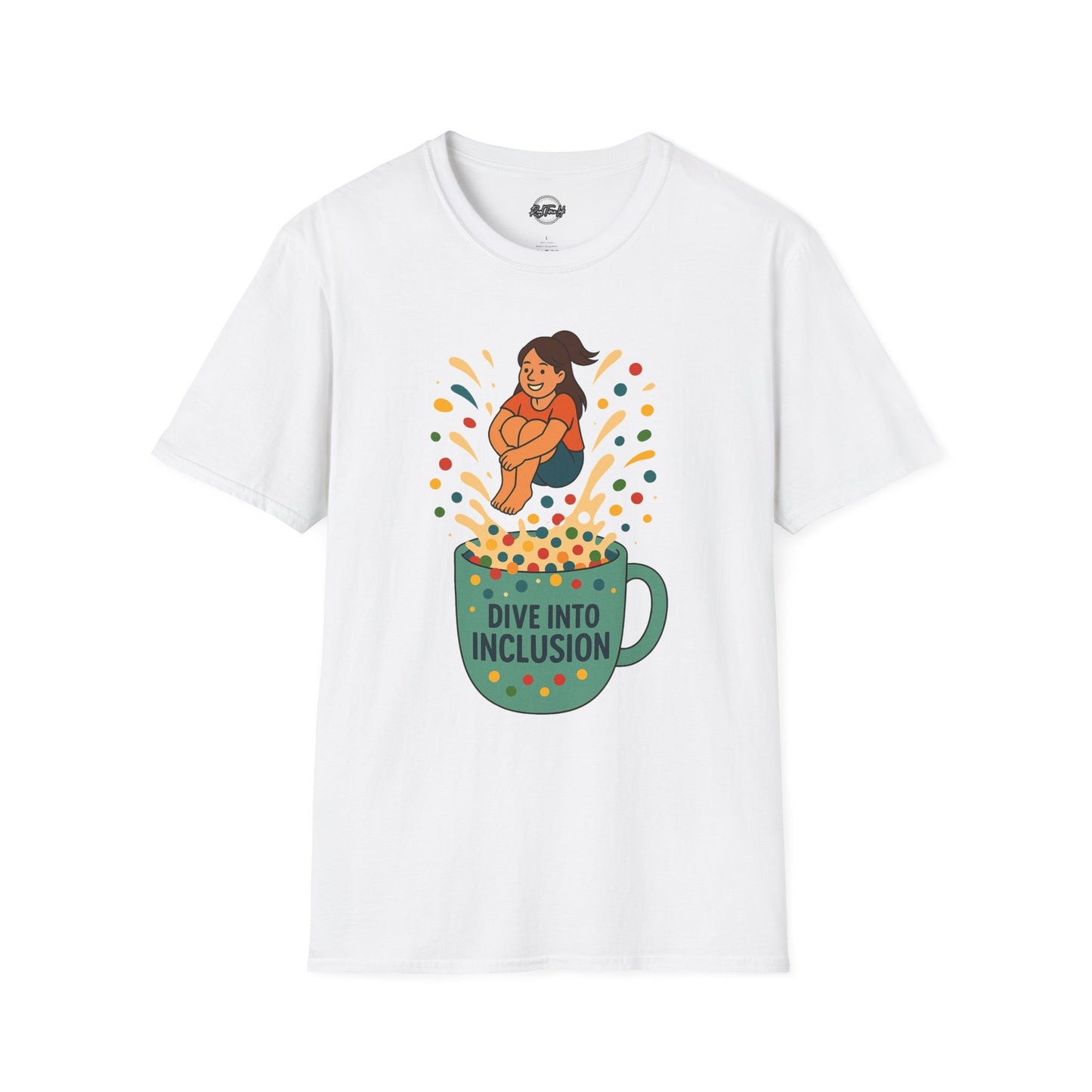 Dive Into Inclusion Unisex Softstyle T-Shirt - Fun & Inclusive Design for Every Occasion