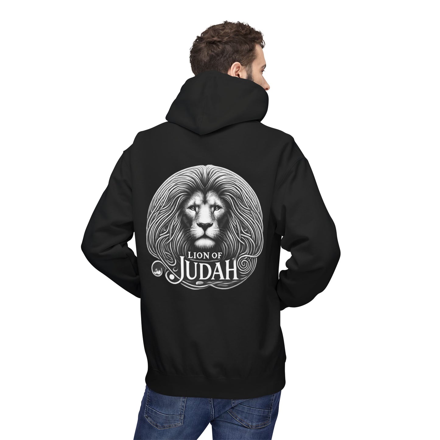 Hoodie Lion Of Judah Design Unisex Softstyle Fleece