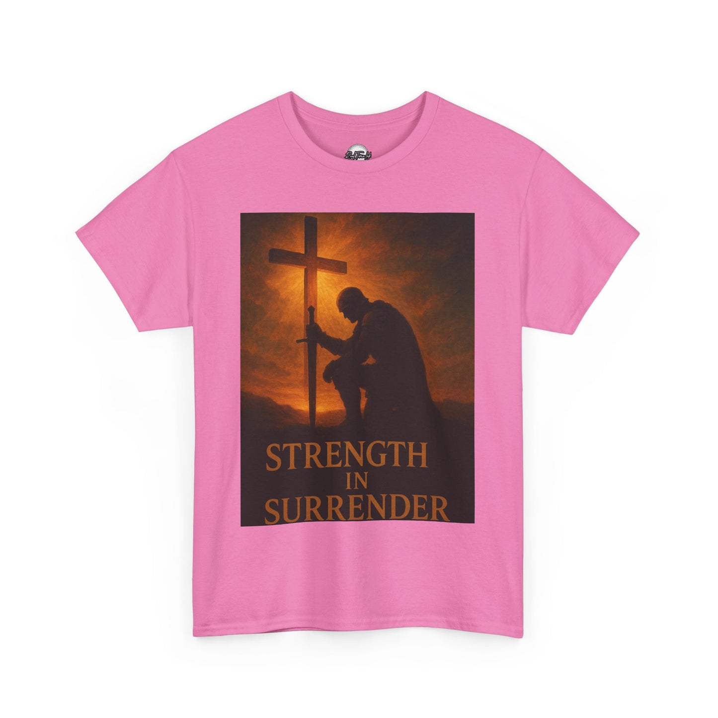 Strength in Surrender Unisex Heavy Cotton Tee - Inspirational Faith T-Shirt for Hope and Comfort