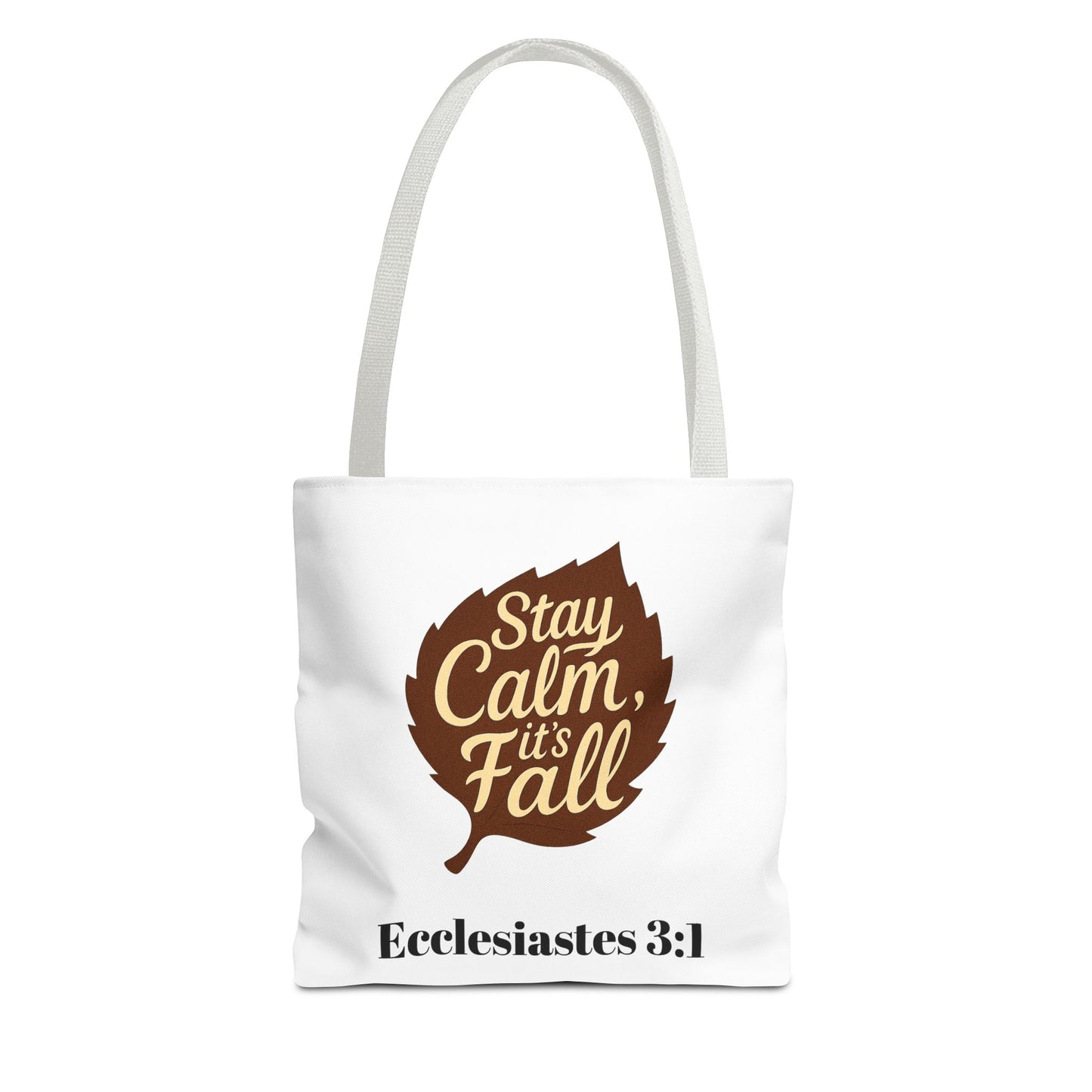 Fall Tote Bag, Autumn Style, Inspirational Quote, Eco-Friendly, Seasonal Gift, Church Bag, Personalized Tote