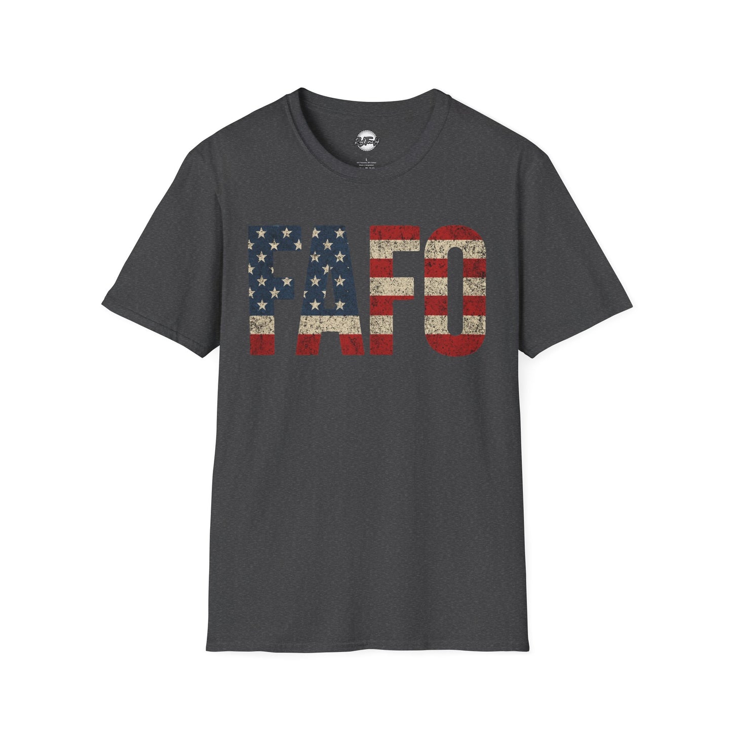 Patriotic FAFO Unisex Softstyle T-Shirt | USA Graphic Tee | Casual Wear, Gift for Holidays, Independence Day