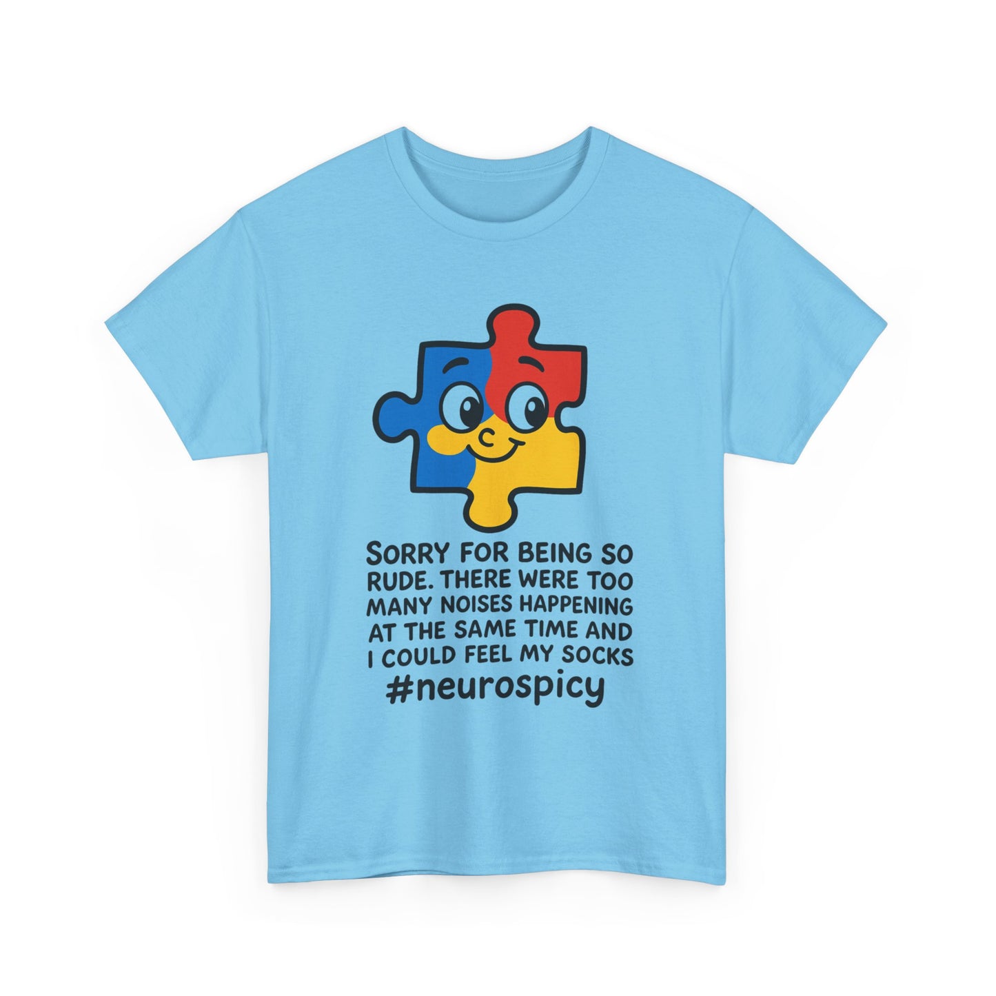 T-Shirt Neurospicy Unisex Heavy Cotton Tee - Unique Design for Spicy Neurology Lovers