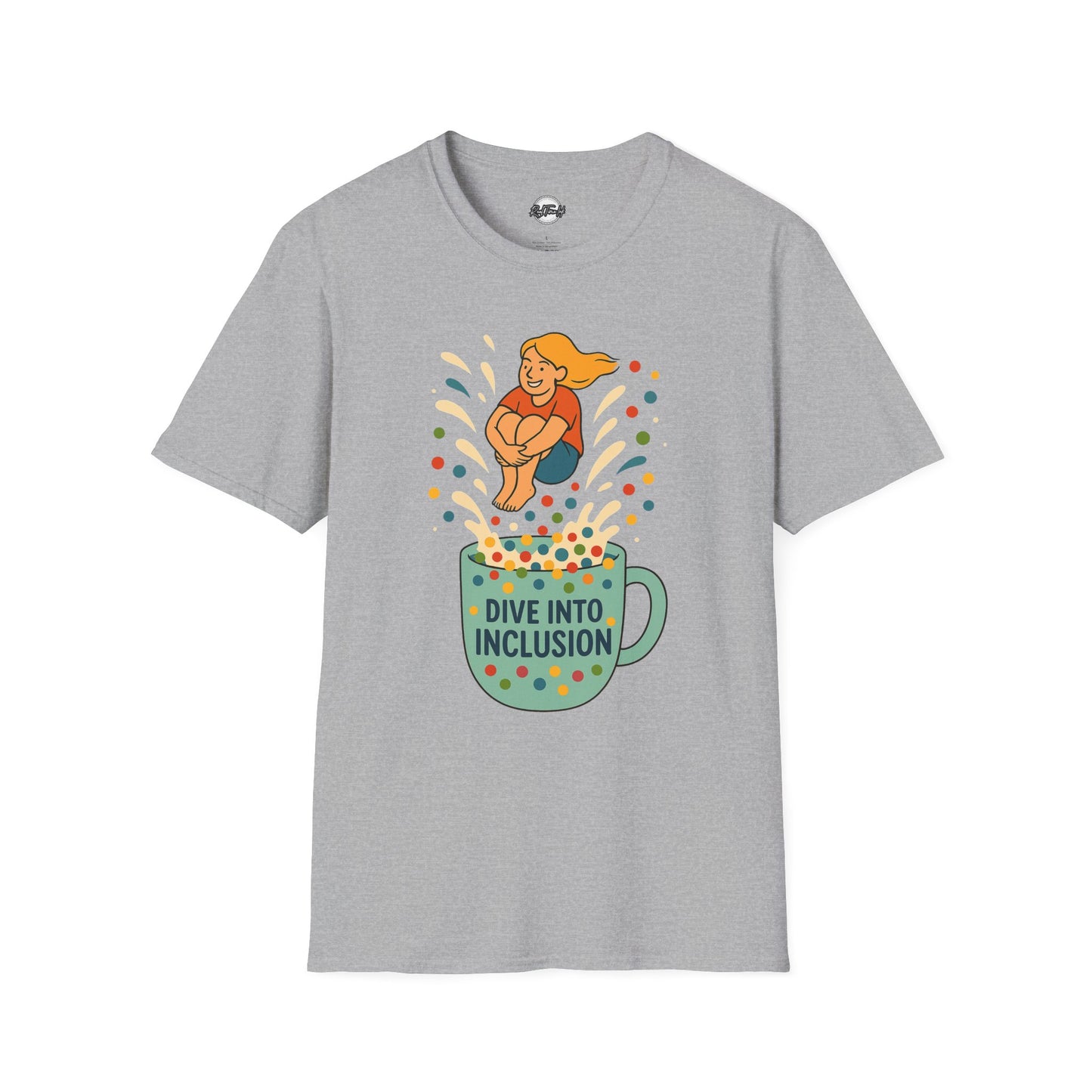 Dive Into Inclusion Unisex Softstyle T-Shirt - Celebrate Diversity and Acceptance