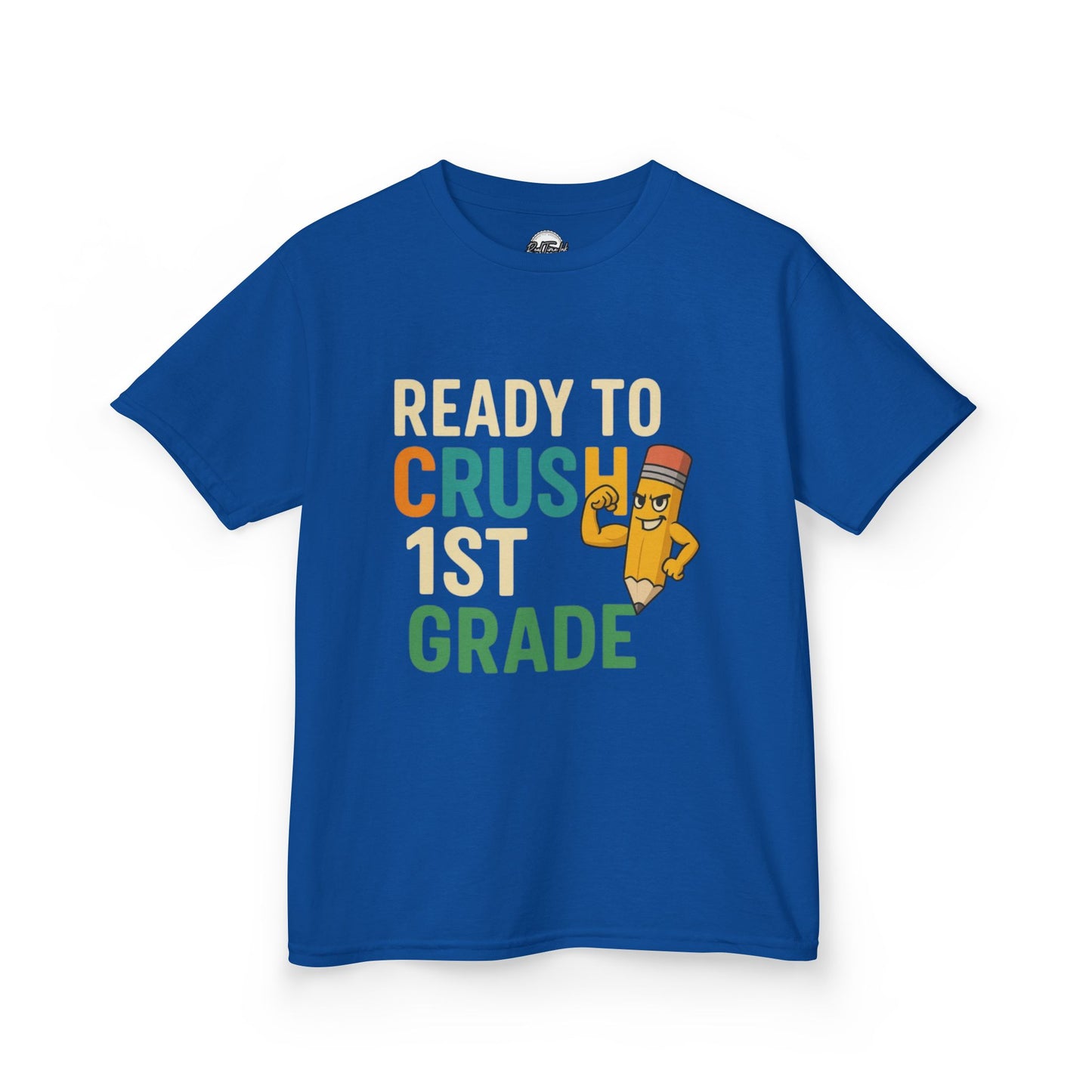 Ready to Crush 1st Grade Kids Tee, Back to School Shirt, Funny Kids T-Shirt, Classroom Apparel, Birthday Gift for Boys
