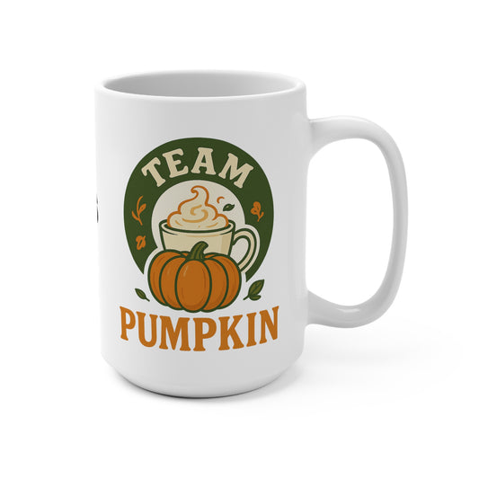 Mug - Team Pumpkin vs Team Apple Design 15oz