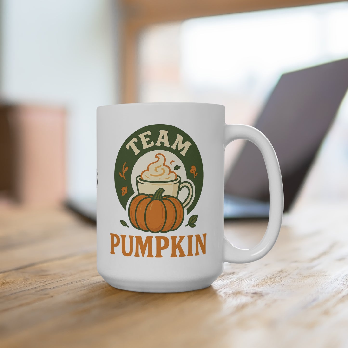 Mug - Team Pumpkin vs Team Apple Design 15oz