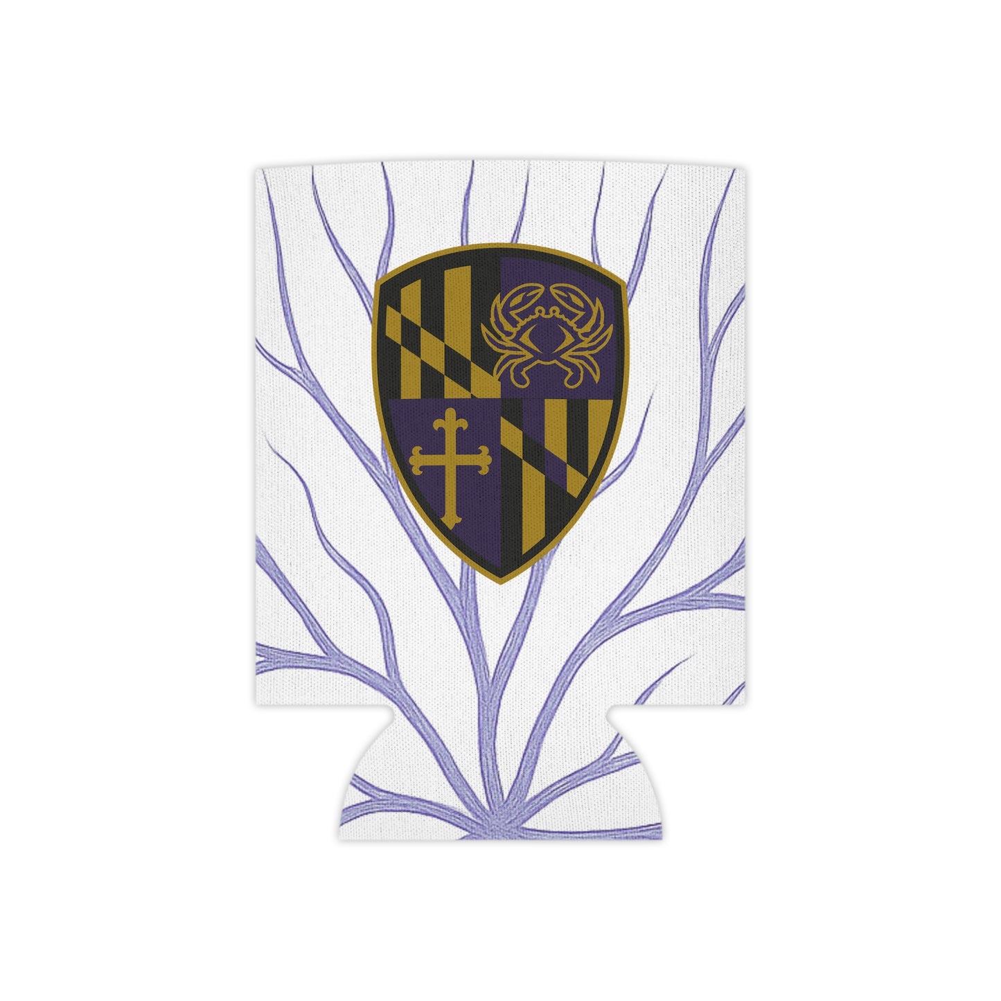Purple Blood Can Cooler | Maryland Pride Beverage Holder, Coolie for Parties, Barbecue, and Celebrations