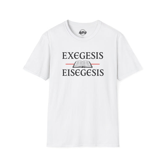 Biblical Studies T-Shirt | Exegesis & Eisegesis Shirt for Theology Lovers, Gift for Students, Religious Occasion Apparel