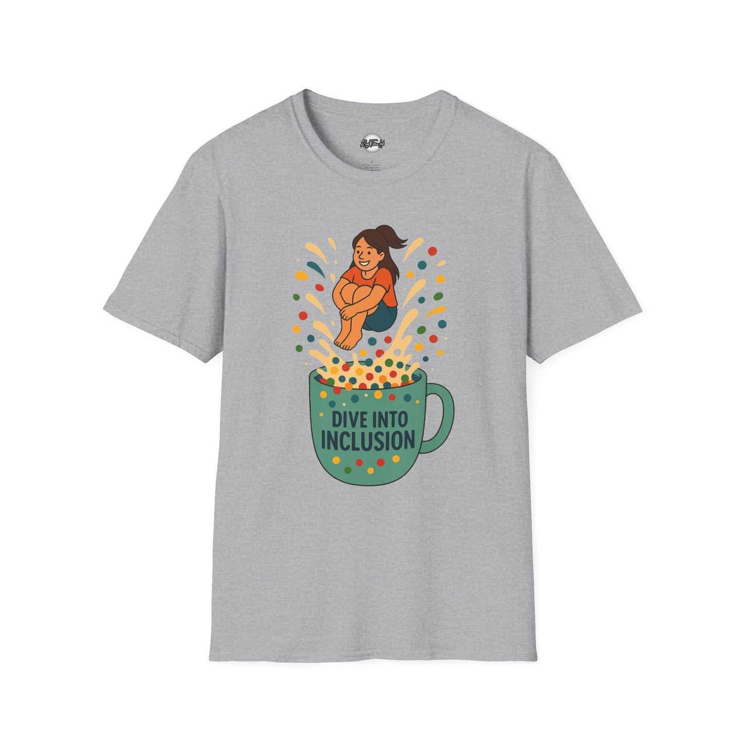 Dive Into Inclusion Unisex Softstyle T-Shirt - Fun & Inclusive Design for Every Occasion