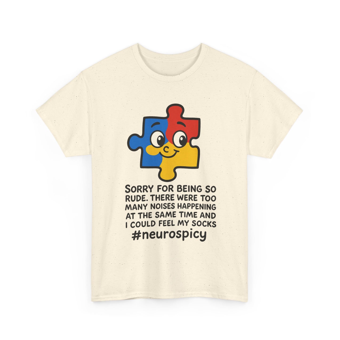 T-Shirt Neurospicy Unisex Heavy Cotton Tee - Unique Design for Spicy Neurology Lovers