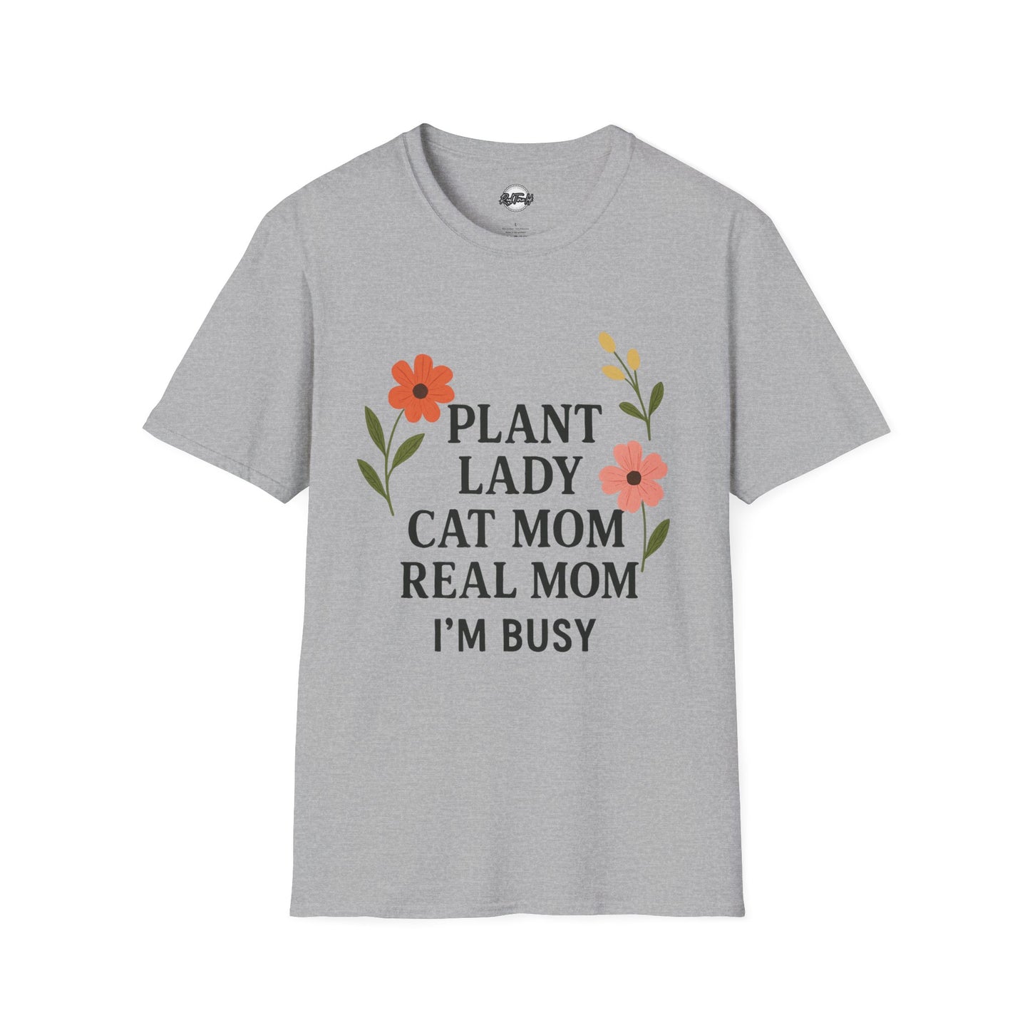 Busy Plant Lady Unisex T-Shirt – Perfect Gift for Cat Moms