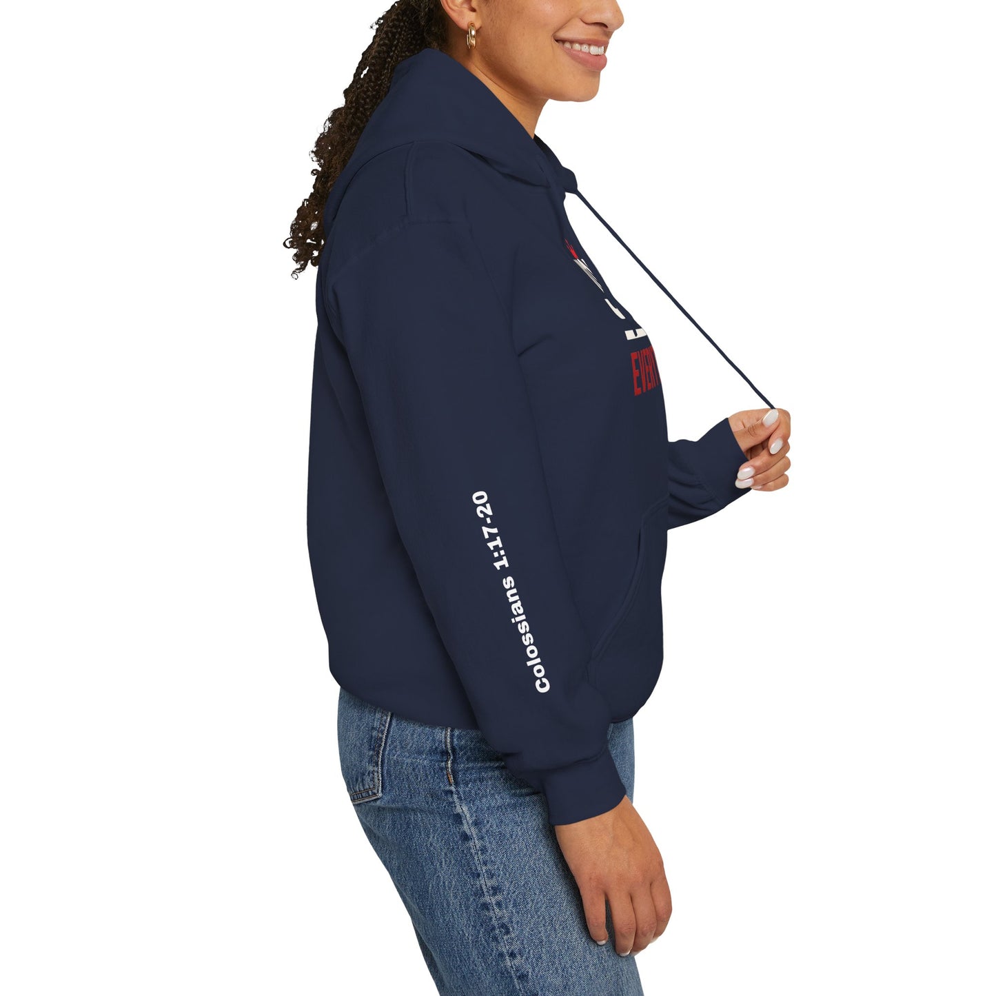 Religious Hoodie - Jesus Over Everything Design