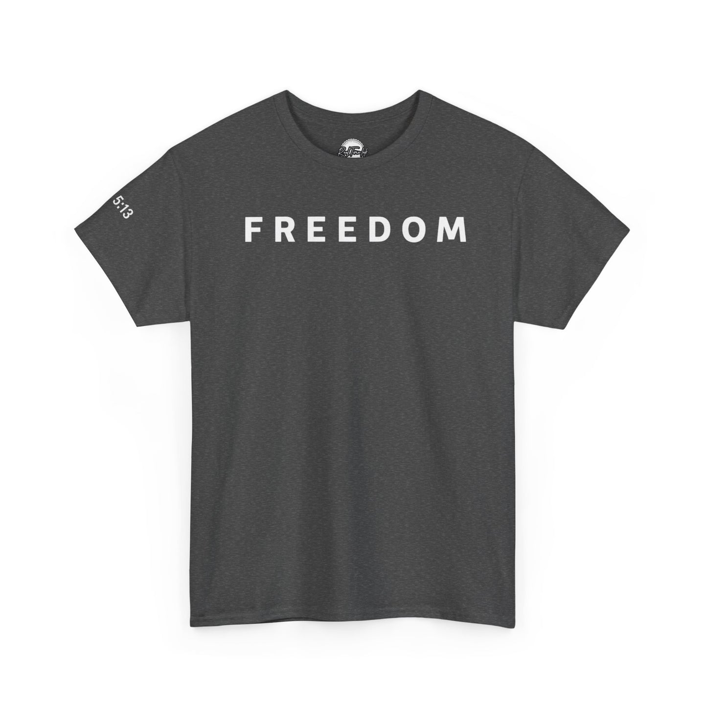 Freedom Gal 5:13 Unisex Heavy Cotton Tee, Casual Graphic T-Shirt, Comfortable Everyday Wear, Inspirational Gift, Freedom Clothing