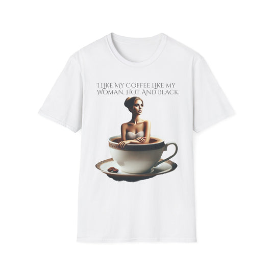 Humorous Coffee Lover's Art Unisex Softstyle T-Shirt