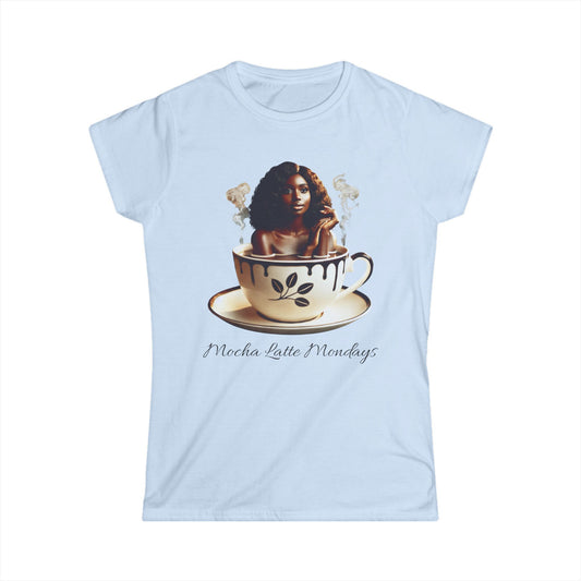 Women's Tee - Mocha Latte Mondays Stylish Coffee Lover Shirt