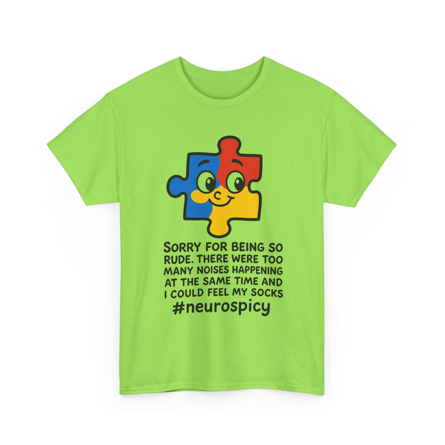 T-Shirt Neurospicy Unisex Heavy Cotton Tee - Unique Design for Spicy Neurology Lovers