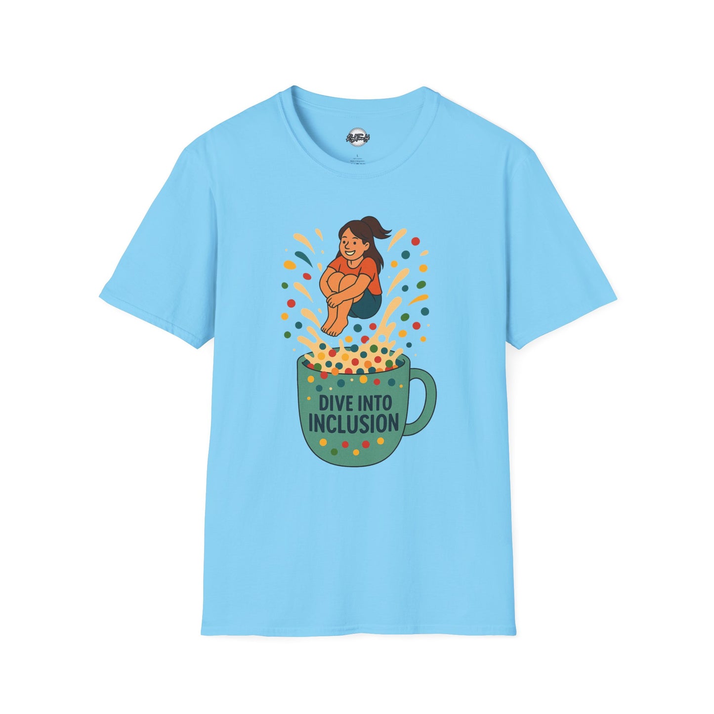 Dive Into Inclusion Unisex Softstyle T-Shirt - Fun & Inclusive Design for Every Occasion