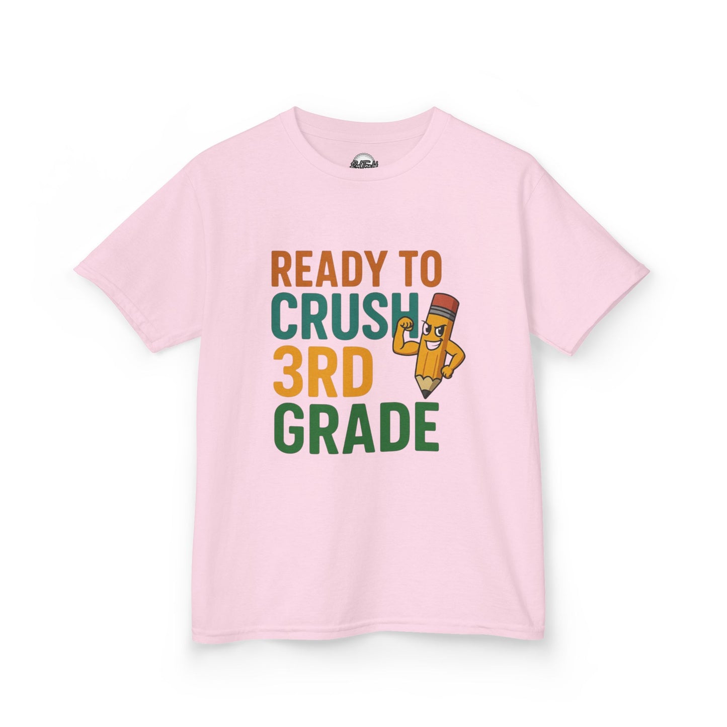 Ready to Crush 3rd Grade Kids Tee, Fun Youth Shirt, Back to School Gift, Classroom Outfit, Inspirational Kids Apparel