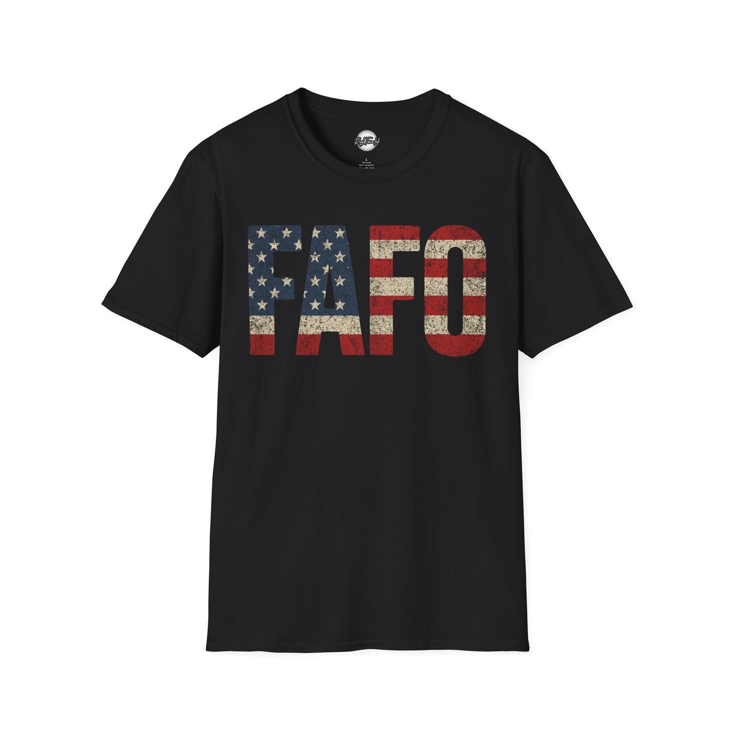 Patriotic FAFO Unisex Softstyle T-Shirt | USA Graphic Tee | Casual Wear, Gift for Holidays, Independence Day