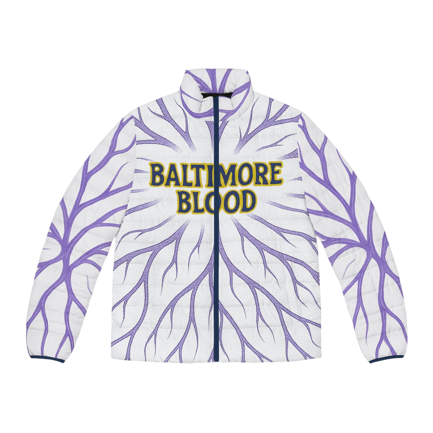 Baltimore Blood Men's Puffer Jacket (AOP)
