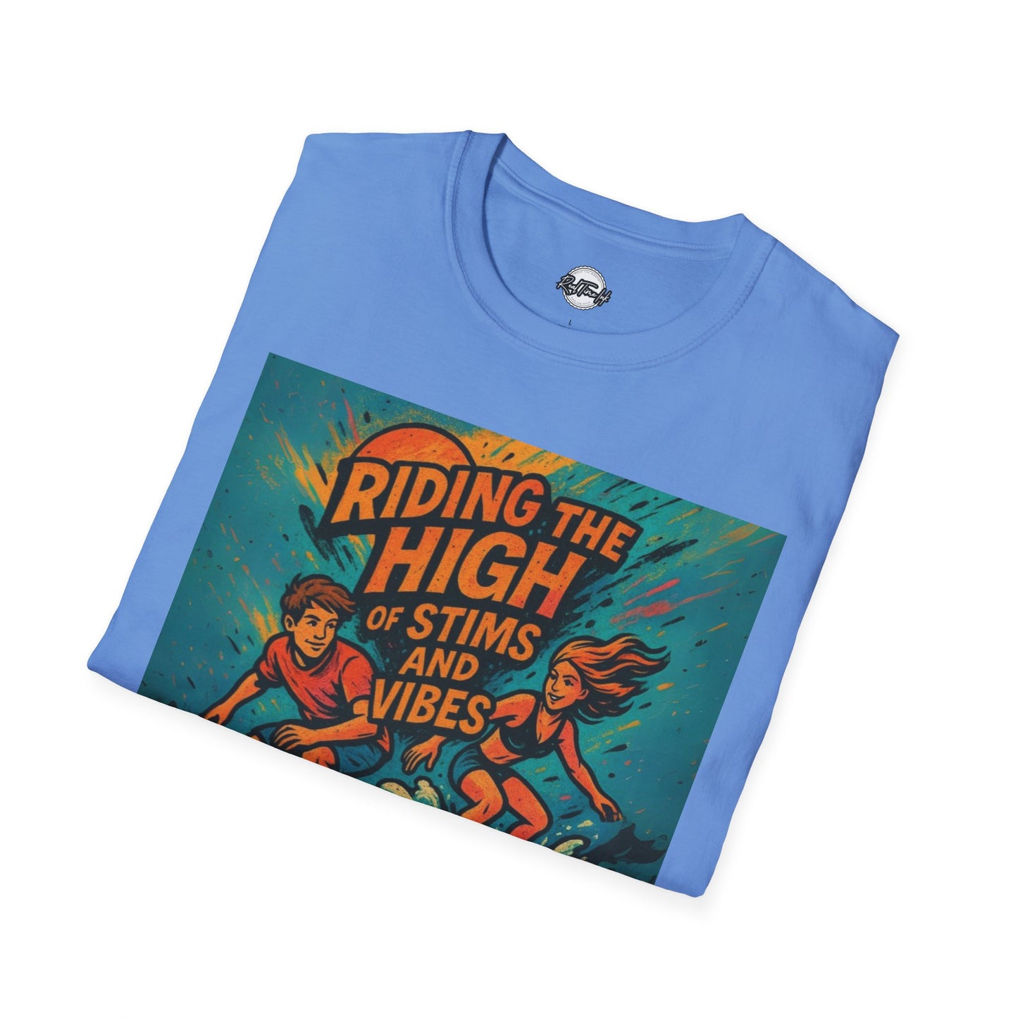 Riding the High Unisex Softstyle T-Shirt - Surf Vibes & Chill