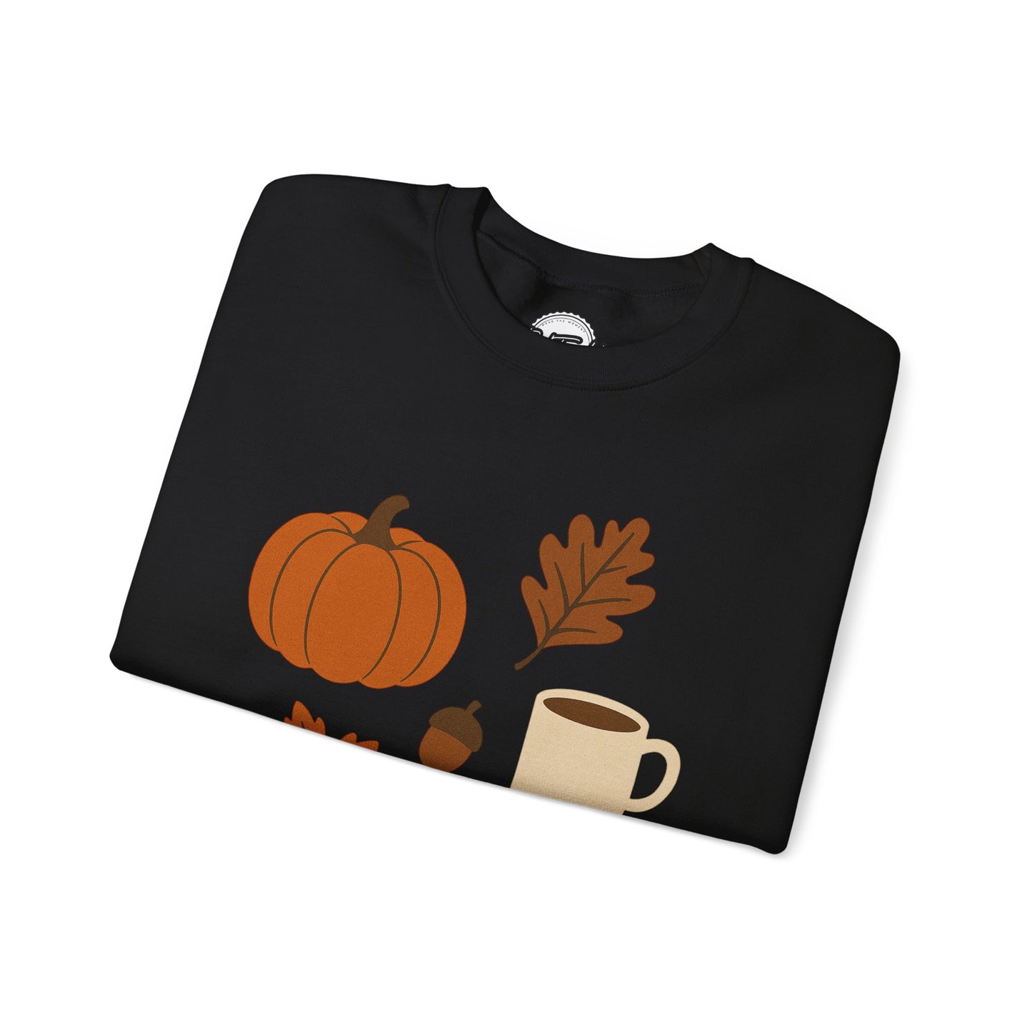 Cozy Autumn Crewneck Sweatshirt - Fall Colors, Pumpkin Design, Perfect for Thanksgiving, Gifts for Her, Casual Wear