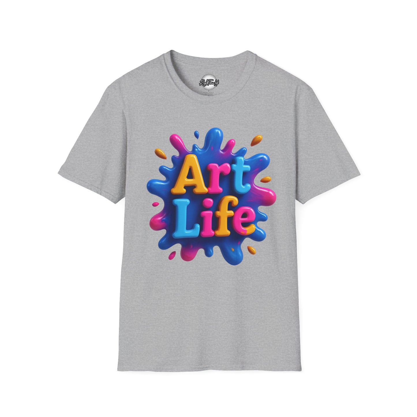 Art Life Unisex Softstyle T-Shirt | Creative Gift for Artists, Art Lovers, Birthday Present, Unique Apparel, Casual Wear