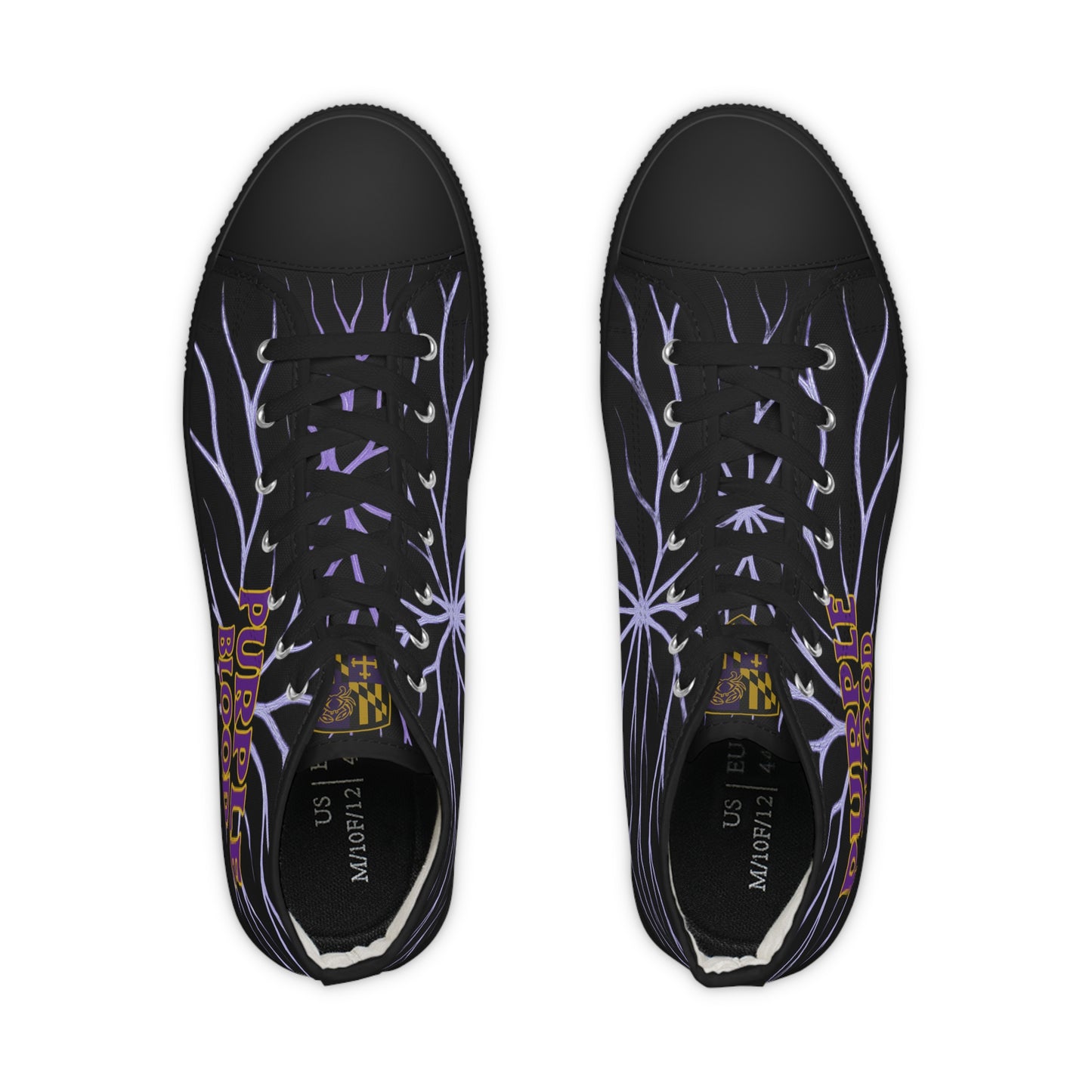 Copy of High Top Sneakers Purple Blood Design