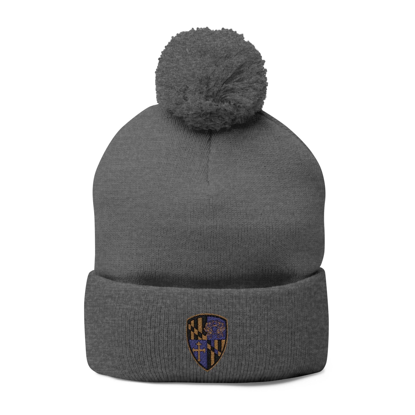 Knit Cap - Purple Blood Embroidery