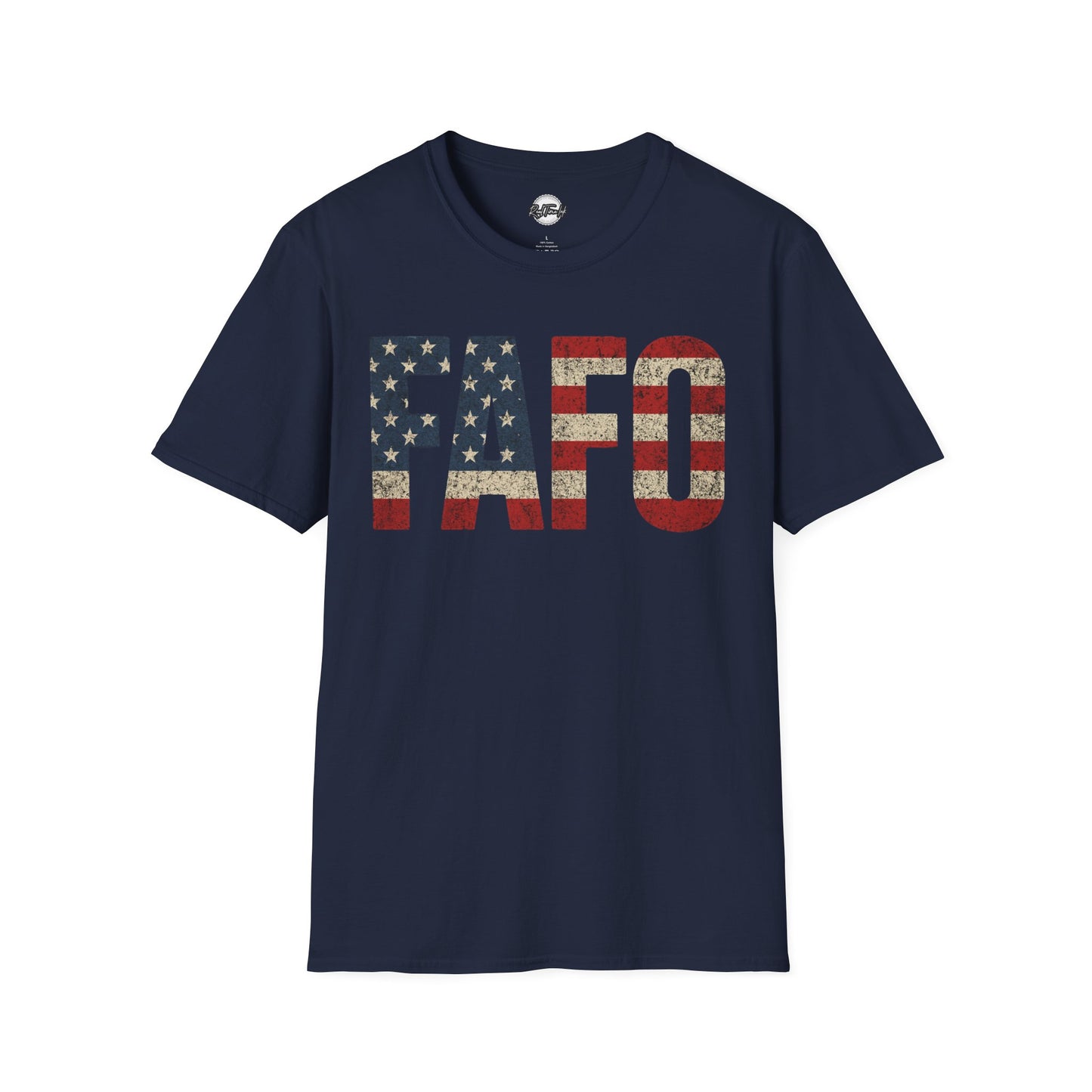 Patriotic FAFO Unisex Softstyle T-Shirt | USA Graphic Tee | Casual Wear, Gift for Holidays, Independence Day