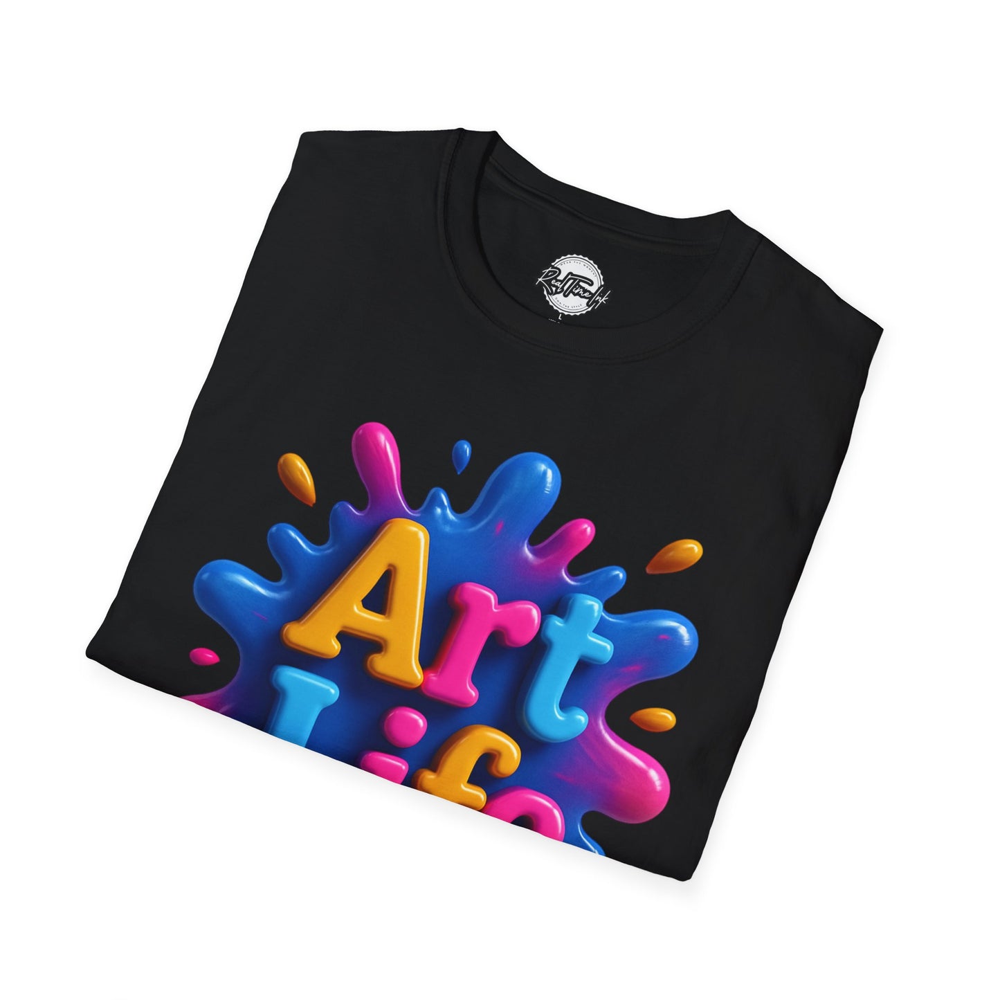 Art Life Unisex Softstyle T-Shirt | Creative Gift for Artists, Art Lovers, Birthday Present, Unique Apparel, Casual Wear