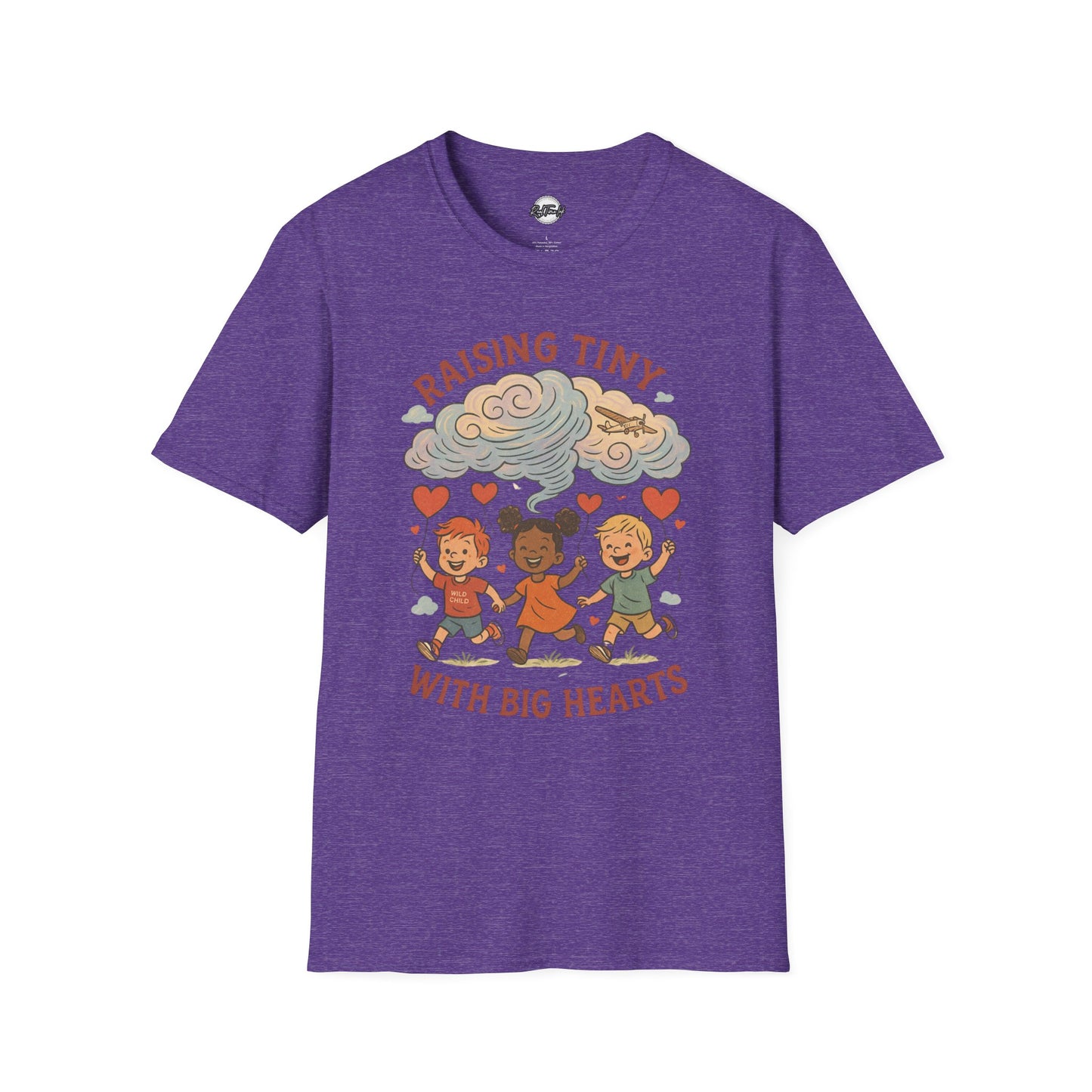 Raising Tiny Hearts Unisex T-Shirt | Cute Family Vibe Tee