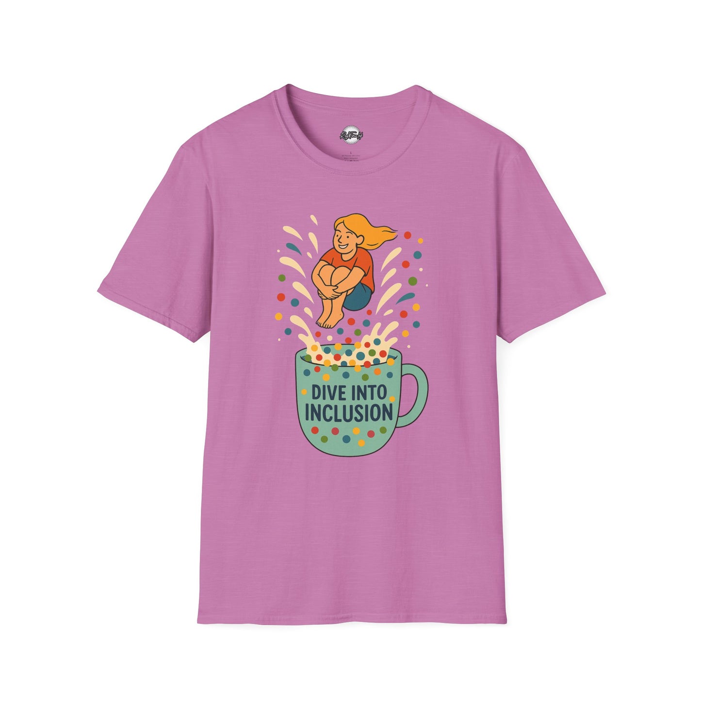 Dive Into Inclusion Unisex Softstyle T-Shirt - Celebrate Diversity and Acceptance