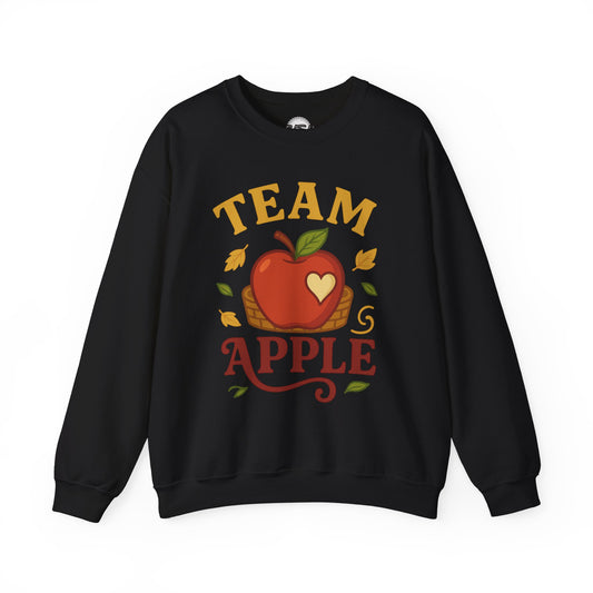 Team Apple Sweatshirt, Cozy Fall Fashion, Perfect for Apple Picking, Cute Gift for Teachers, Unisex Crewneck, Autumn Vibes, Fall Apparel