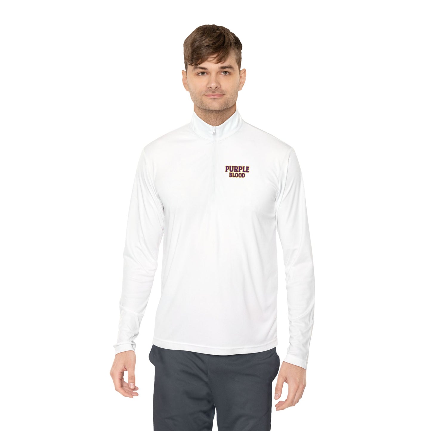 Quarter-Zip Pullover - Purple Blood Design
