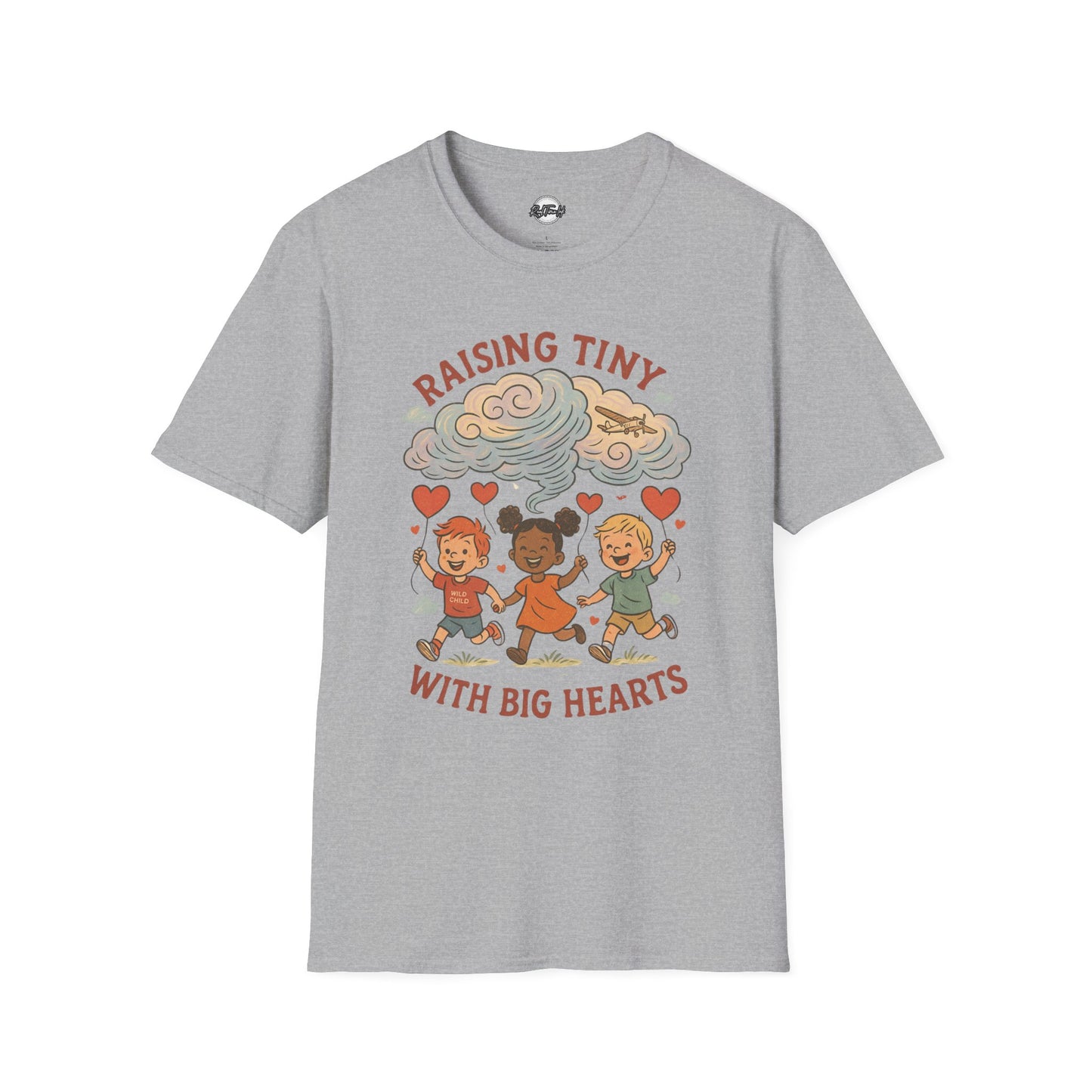 Raising Tiny Hearts Unisex T-Shirt | Cute Family Vibe Tee