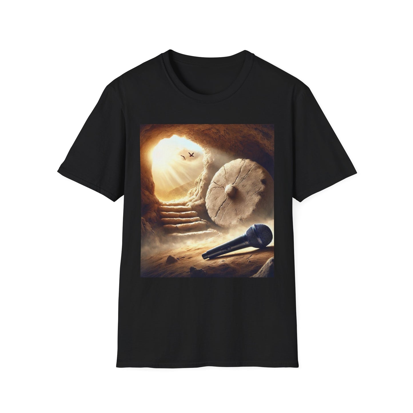 Easter T-Shirt Mic Drop in the Tomb Unisex Softstyle