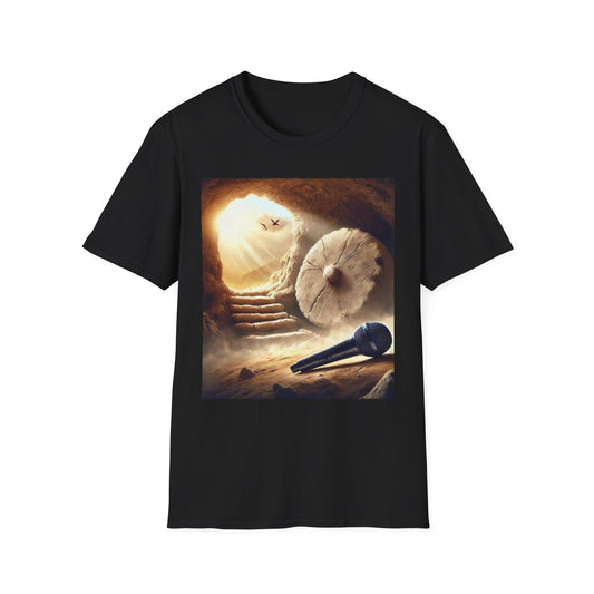 Easter T-Shirt Mic Drop in the Tomb Unisex Softstyle