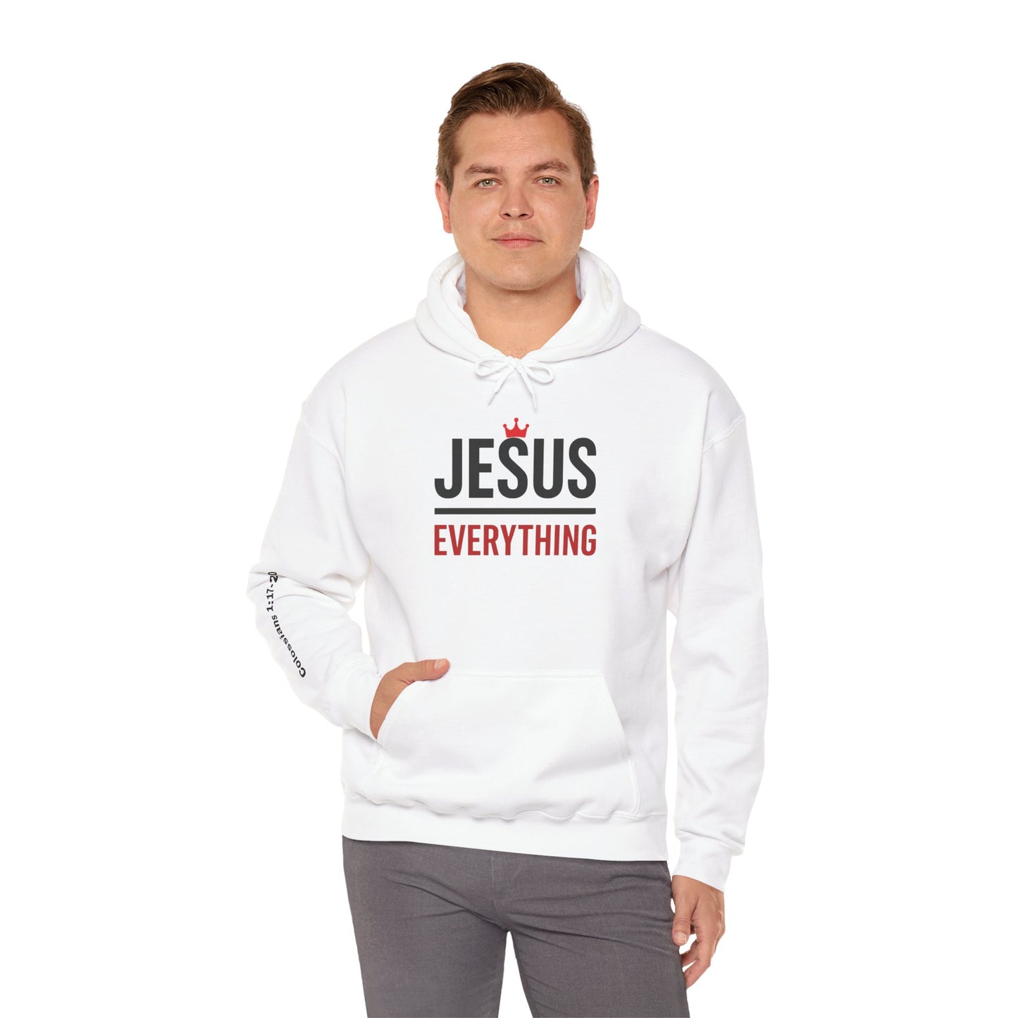 Religious Hoodie - Jesus Over Everything Design