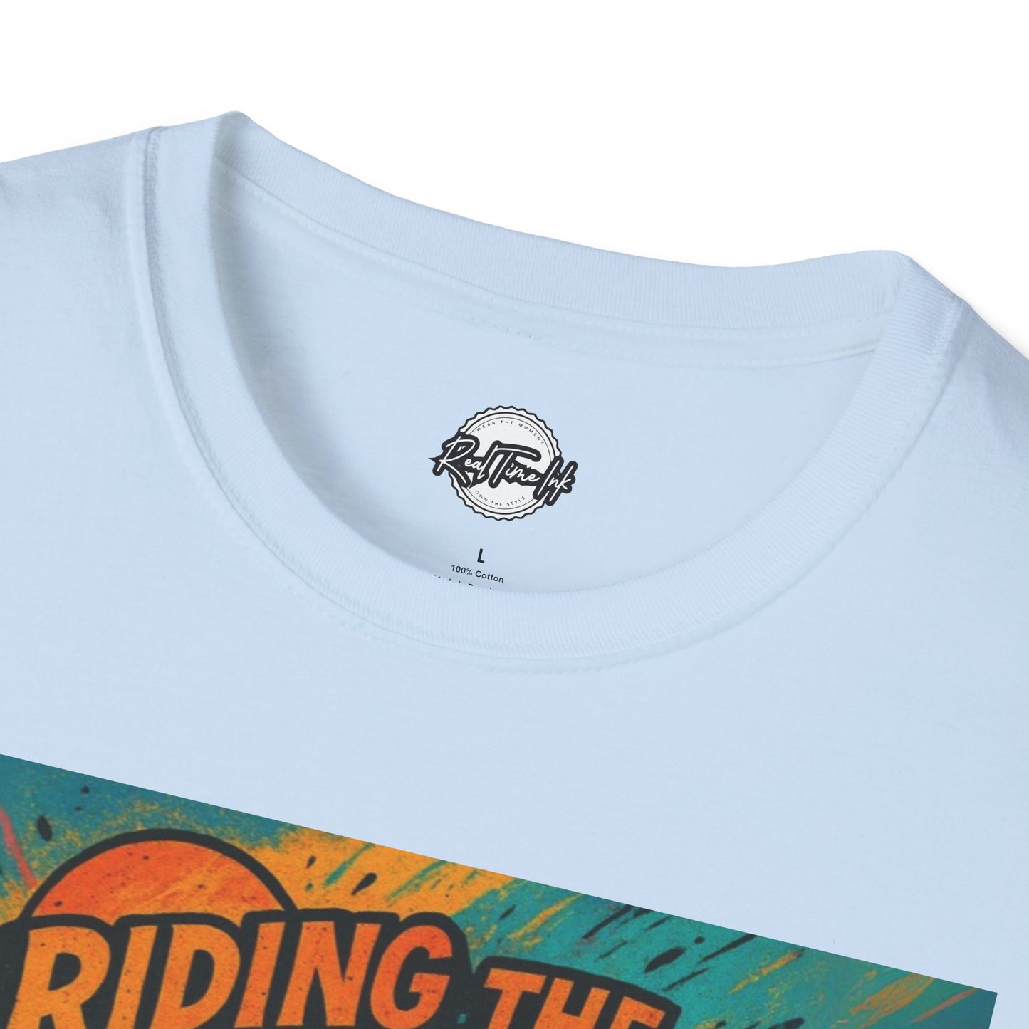 Riding the High Unisex Softstyle T-Shirt - Surf Vibes & Chill