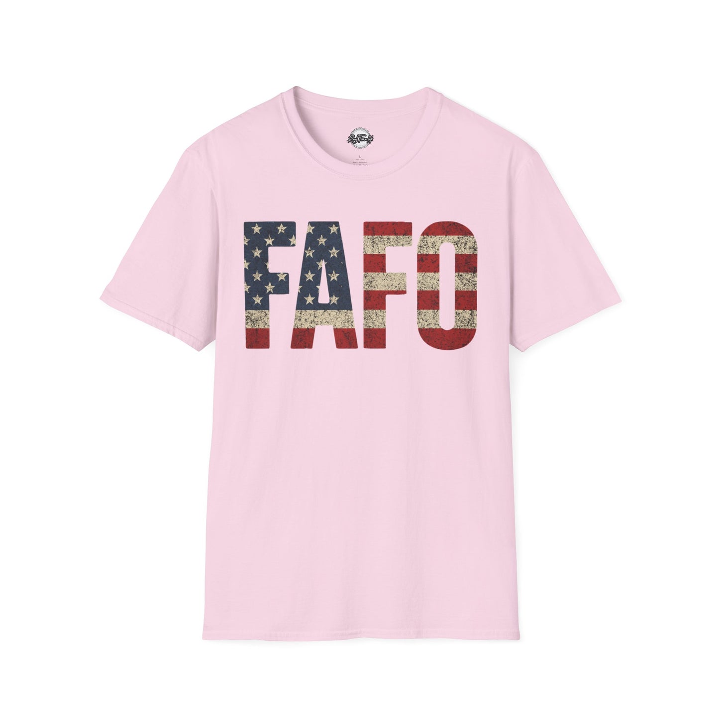Patriotic FAFO Unisex Softstyle T-Shirt | USA Graphic Tee | Casual Wear, Gift for Holidays, Independence Day