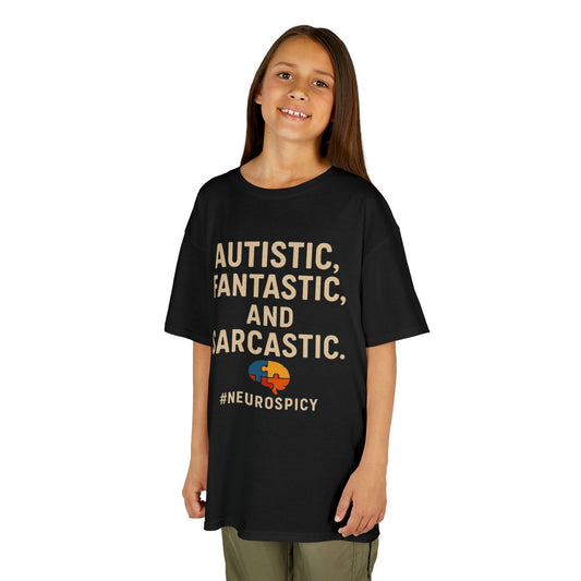 Kids Tee - Autistic, Fantastic, and Sarcastic Design